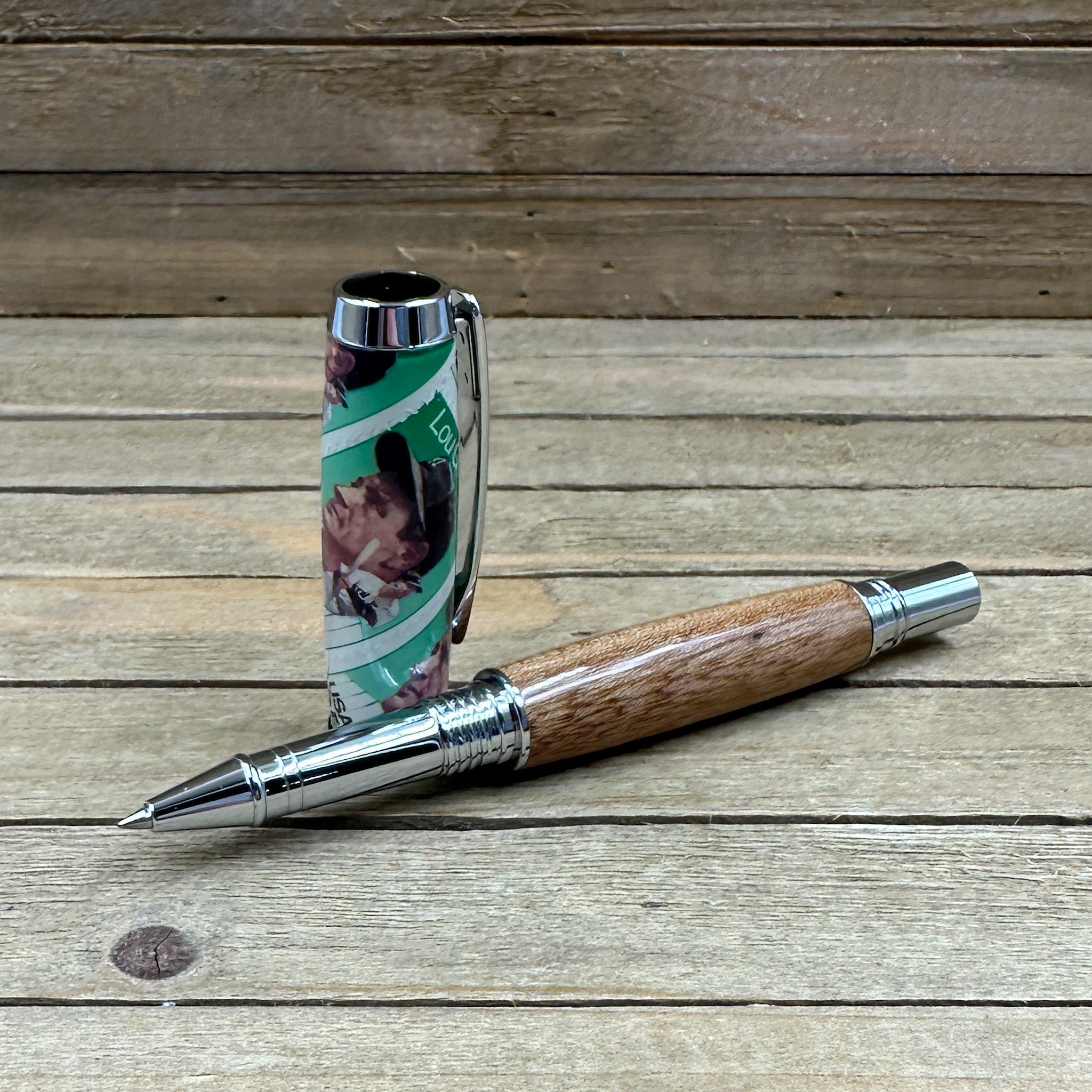 Yankee Stadium seat wood and USPS Lou Gehrig postage stamps Yankee Stadium seat wood and USPS Lou Gehrig postage stamps